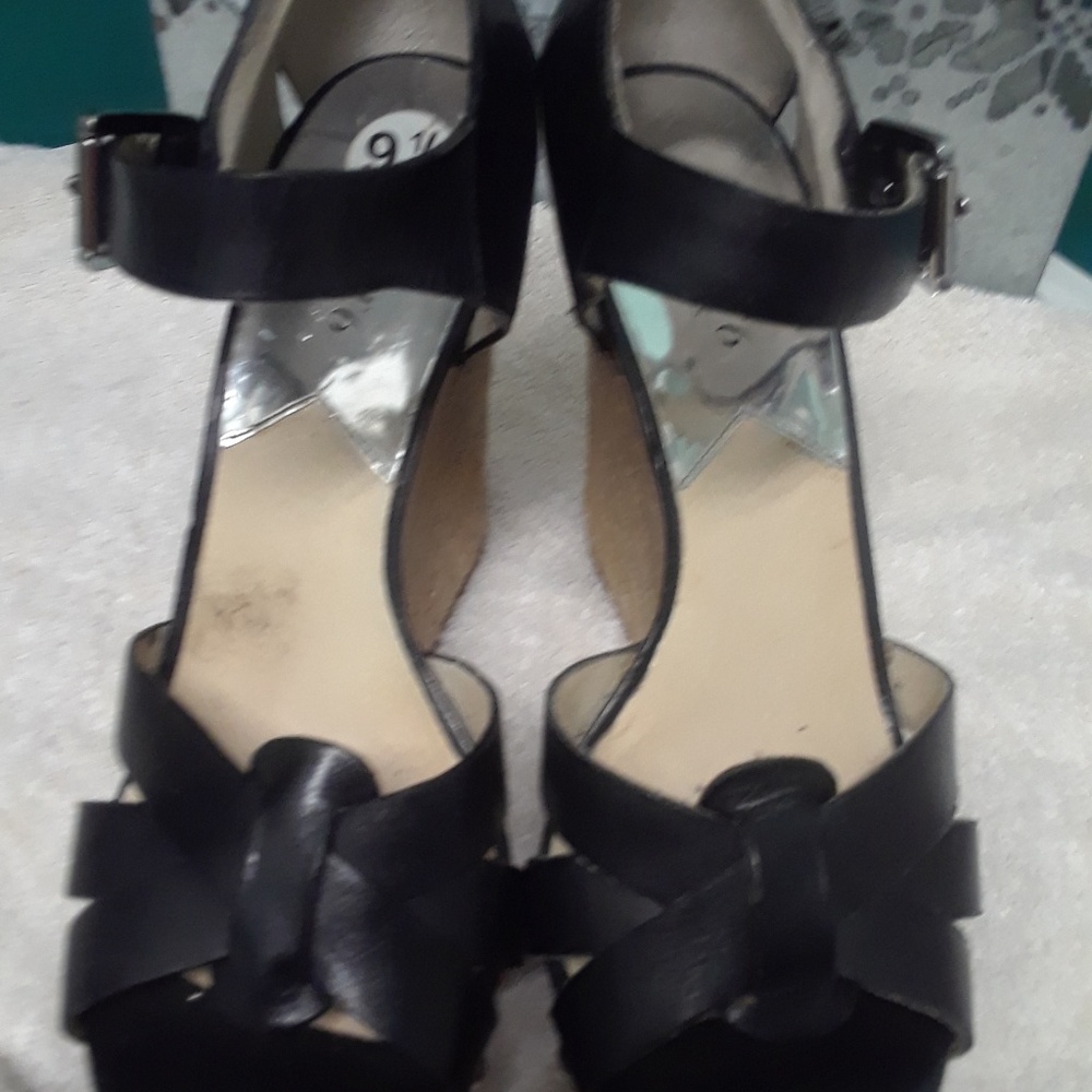Michael Kors Jet Set 6 Wedge Sandals 9.5 - Picture 3 of 8